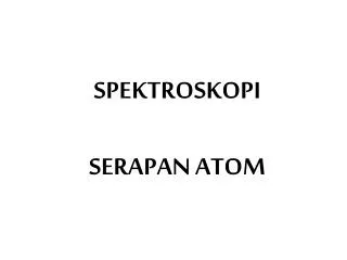 spektroskopi serapan atom