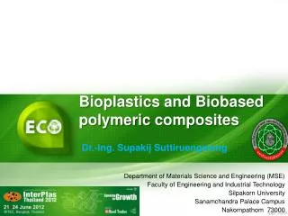 Bioplastics and Biobased polymeric composites
