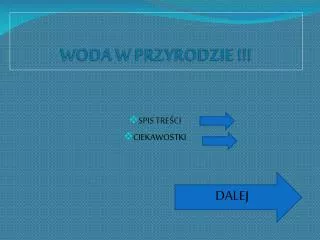woda w przyrodzie