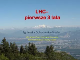 lhc pierwsze 3 lata