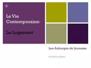 les auberges de jeunesse