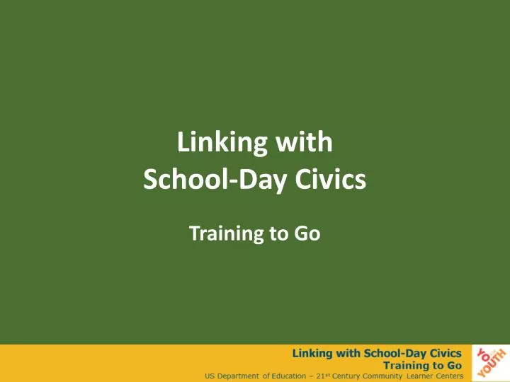 linking with school day civics