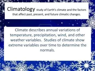 Climate Zones