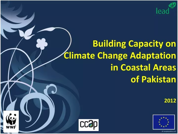 building capacity on climate change adaptation in coastal areas of pakistan 2012