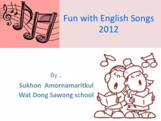 Fun with English Songs 2012