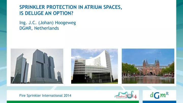 sprinkler protection in atrium spaces is deluge an option