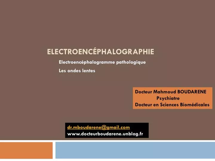 electroenc phalographie