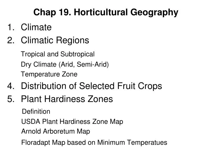 chap 19 horticultural geography