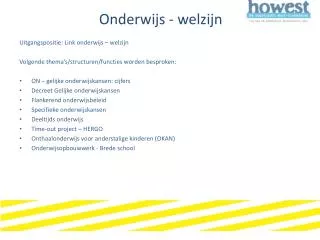 onderwijs welzijn
