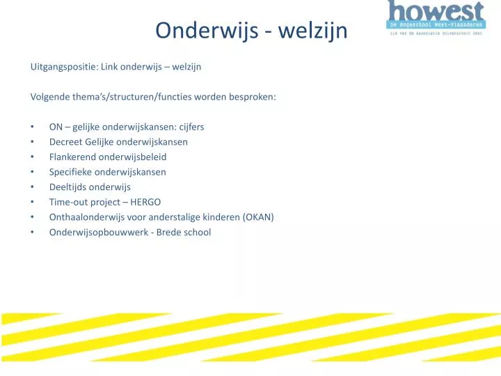 onderwijs welzijn