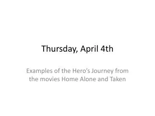 thursday april 4th