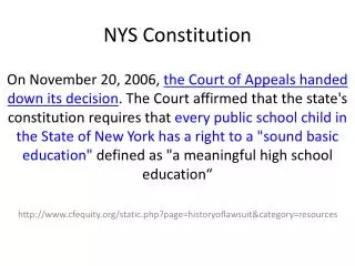 NYS Constitution