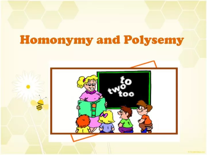 homonymy and polysemy