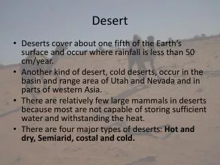 Desert