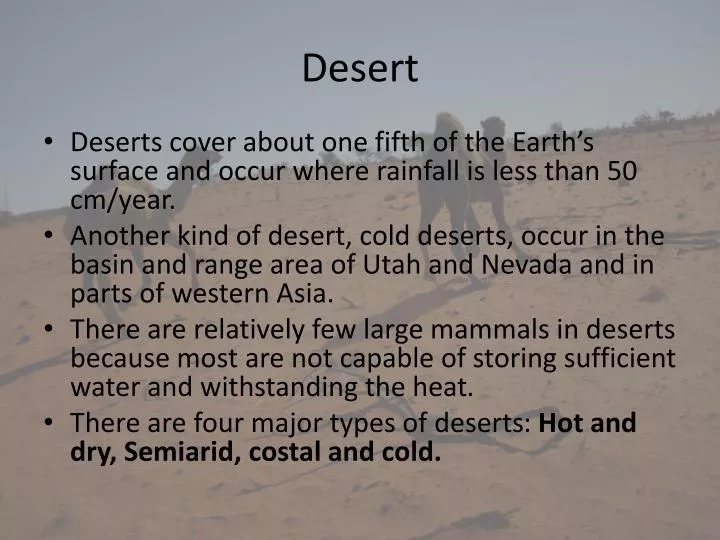 desert