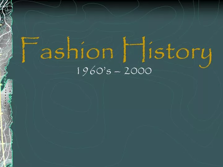 fashion history