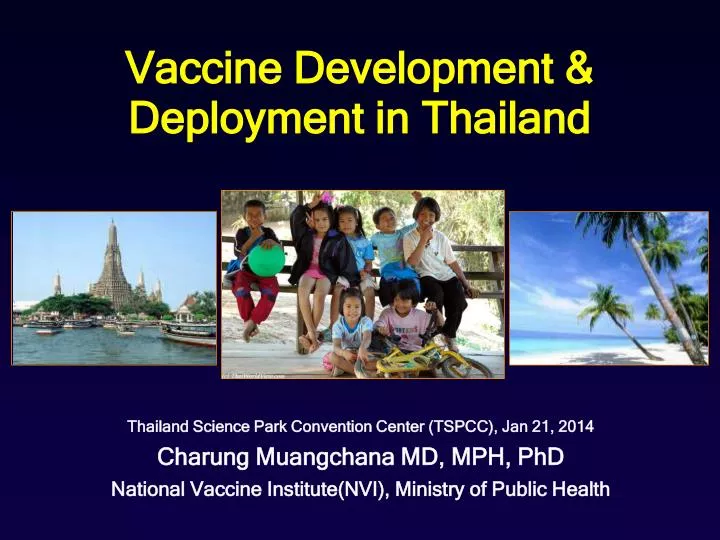 vaccine development deployment in thailand