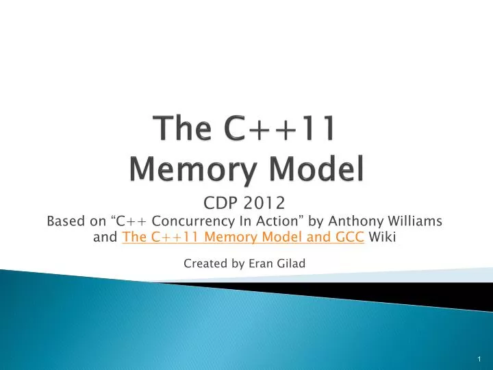 the c 11 memory model