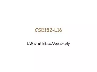 CSE182-L16