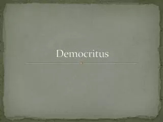 democritus