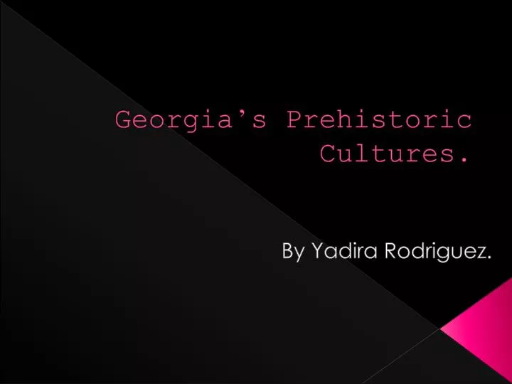 georgia s prehistoric cultures