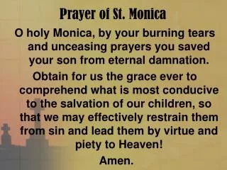 Prayer of St. Monica