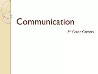 Communication