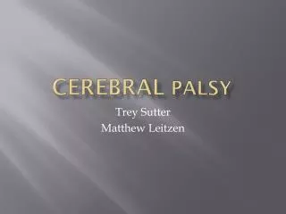 Cerebral Palsy