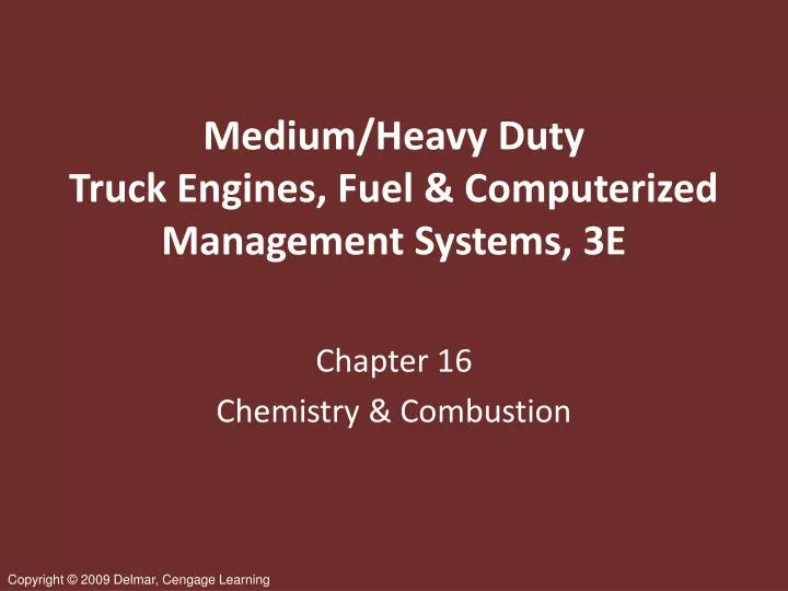 medium heavy duty truck engines fuel computerized management systems 3e