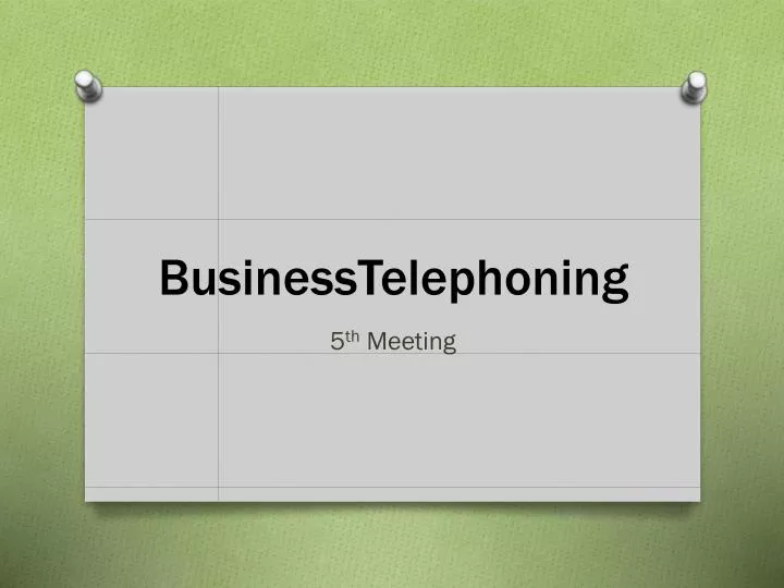 businesstelephoning