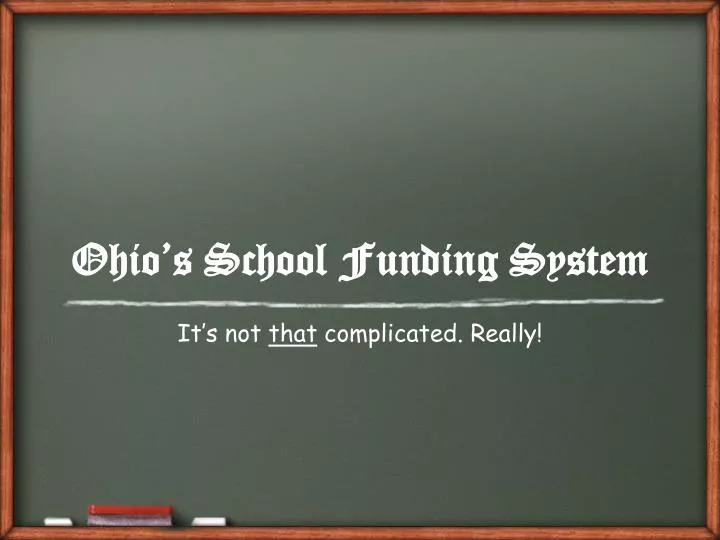 ohio s school funding system