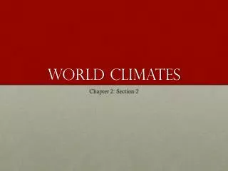 World Climates