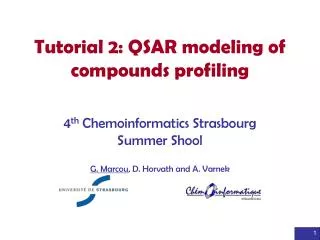 Tutorial 2: QSAR modeling of compounds profiling