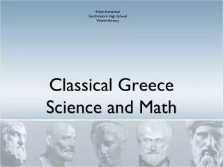 Classical Greece Science and Math