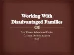 Working With Disadvantaged Families - slide 1