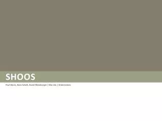 shoos