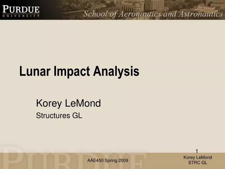 lunar impact analysis