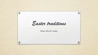 Easter traditions