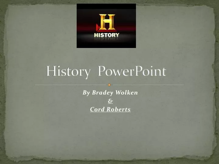 history powerpoint