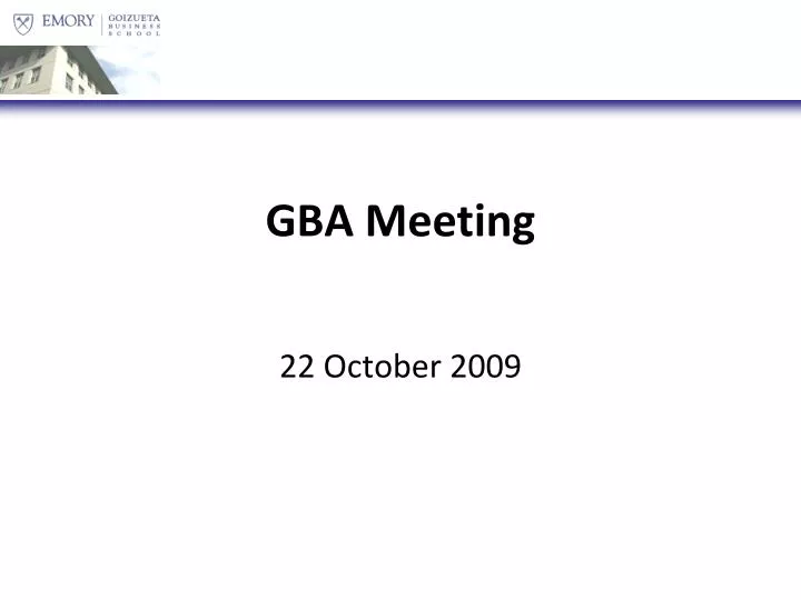 gba meeting