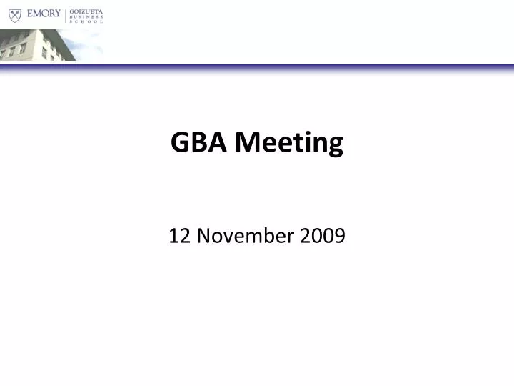 gba meeting