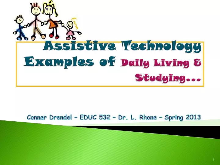 assistive technology examples of daily living studying