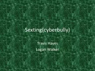 Sexting(cyberbully)