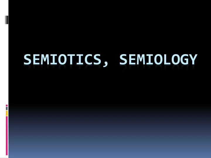 semiotics semiology