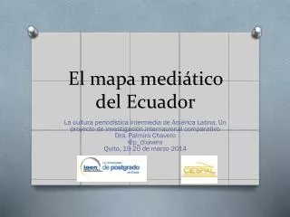 el mapa medi tico del ecuador