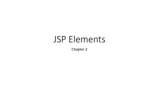 JSP Elements