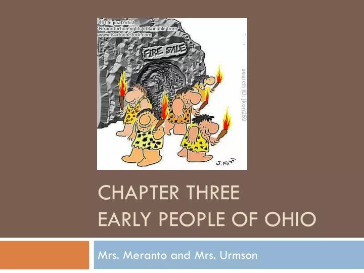 chapter three early people of ohio