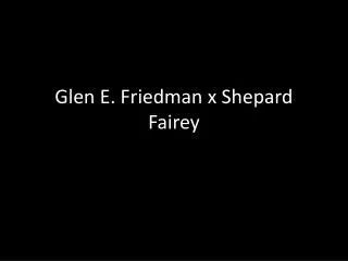 Glen E. Friedman x Shepard Fairey