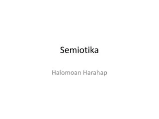 Semiotika