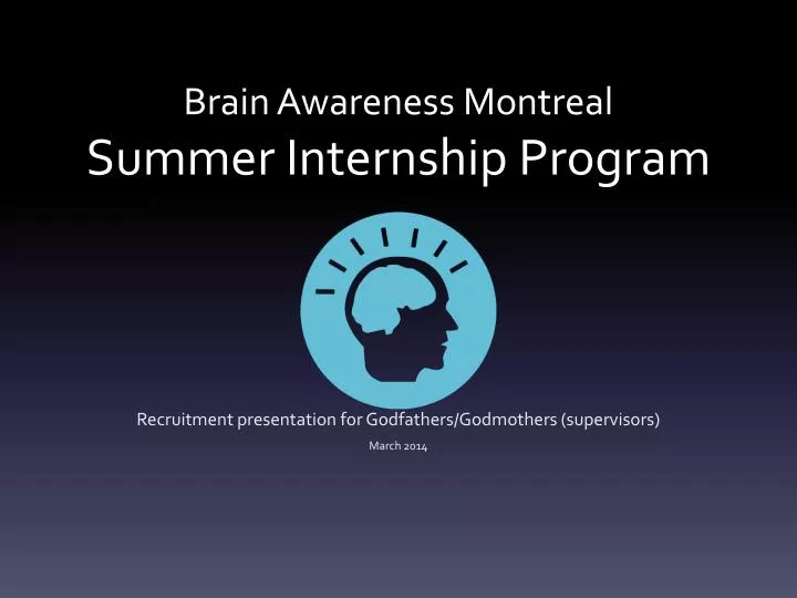 brain awareness montreal summer internship program